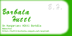 borbala huttl business card